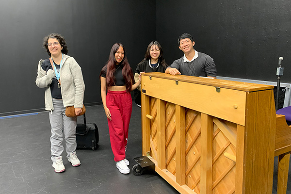 Musical theatre students: Masha Aleskovski, Adriane Perdigones, Yunseo Oh and Nathan Torento.