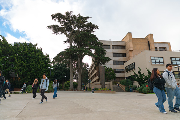 View of SFSU's Administration Building