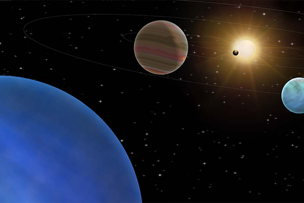 Render of the 4 Planet System