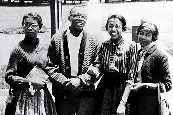 SF State alumni Willie Brown Jr. with friends