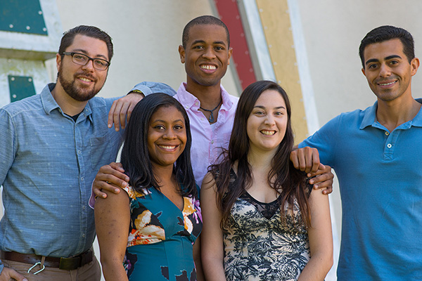 Five members of SFSU's Student Enrichment Opportunities (SEO) program.