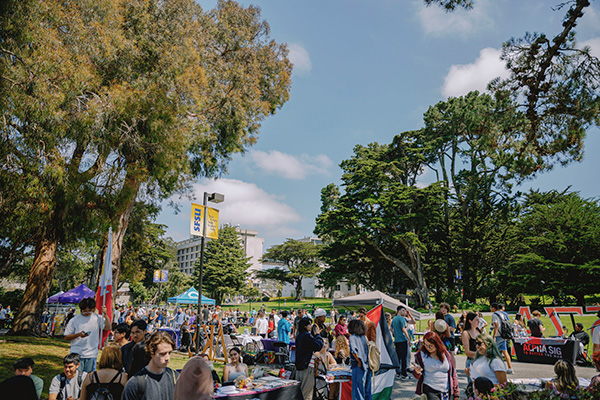 Tabling and social event on the SFSU quad